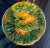 Antique German Majorca Begonia Pedestal Plate measuring 10 inches across. Very few chips to the underside, not visible...