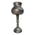 Rare Antique 17th Century English Renaissance Turned Pewter Stem Chalice Mug For Sale