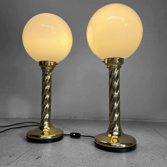Vintage Table Lamps attributed to Rogo Leuchten, 1970s, Set of 2 For Sale - Image 9 of 17