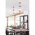 The clear glass shade of the Cafe Pendant acts as a barely-there surround on the metal rod, column and arms. The metal cap...