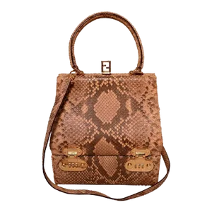 Fendi Natural Python Snakeskin Two-Way Handbag