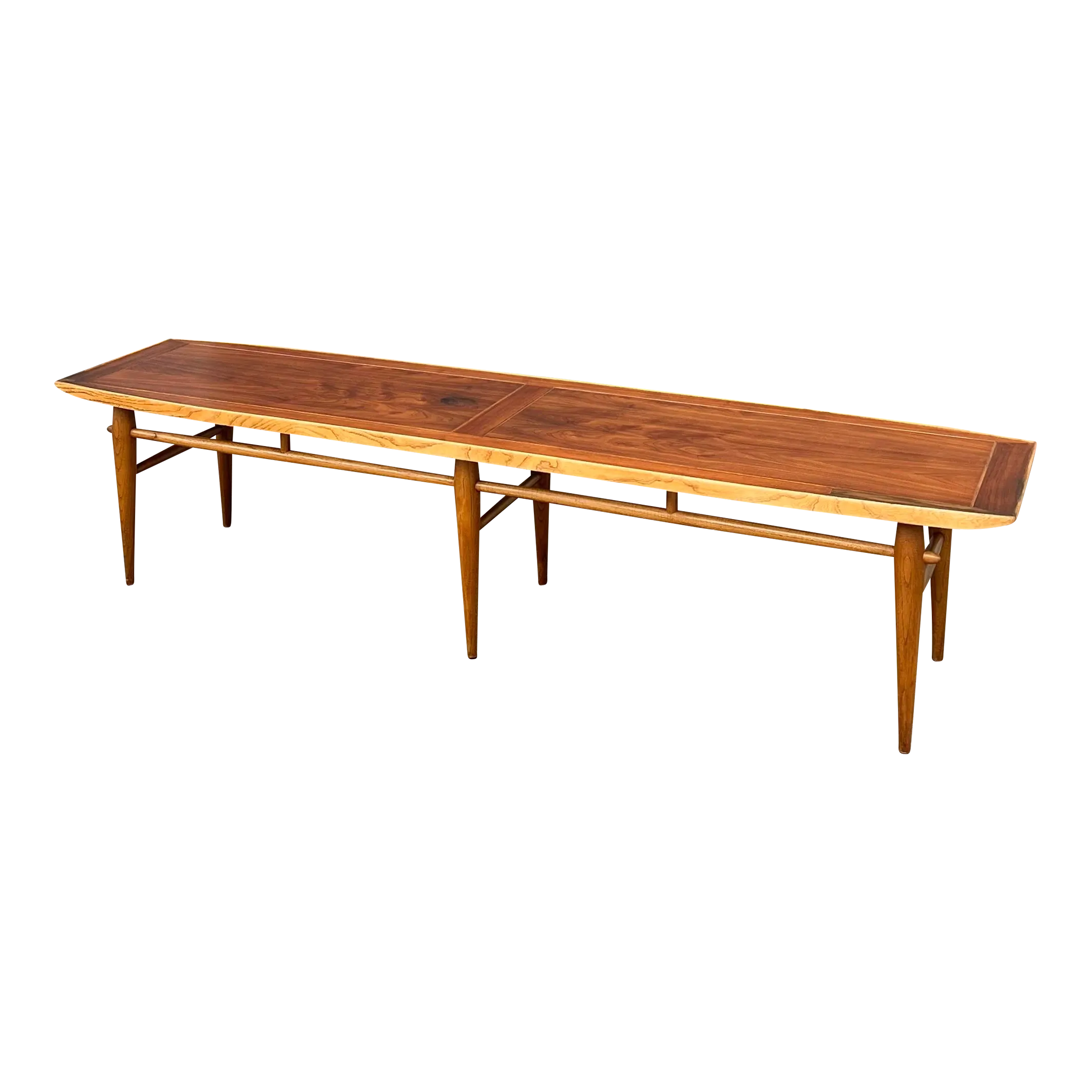 Mid 20th Century Extra Long Two-Toned Tapered Rectangular Coffee