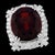 Arts & Crafts 25 Carat Cushion Shape Rhodolite Garnet and 5.8 Carat Diamond Ring 18 Karat Gold For Sale - Image 3 of 18
