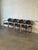 Mid-Century Modern Set of 4 Vintage Danish Beechwood Armchairs – Mid-Century Modern Dining Chairs With New Blue Upholstery For Sale - Image 3 of 11