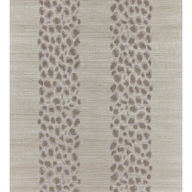Contemporary The House of Scalamandré Catwalk Embellished Grasscloth Wallcovering, Looking Glass For Sale - Image 3 of 3