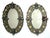 Pair of mid-century Venetian-style wall mirrors, beautifully embodying the glamorous flair of mid-20th-century Italian...