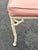 A beautiful set of mcm cast aluminum chairs. Super design and faux bamboo detail. Original paint finish and hot pink vinyl...