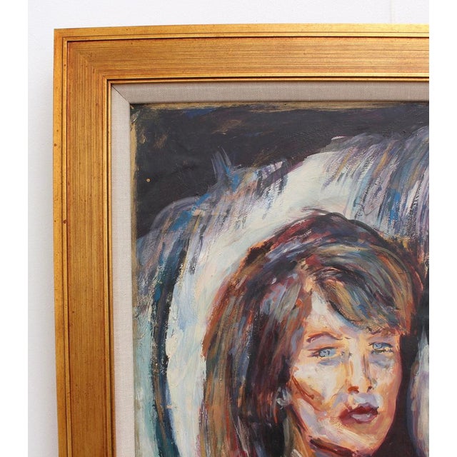 1980s French School, Portrait of a Woman and Her Horse, 1988, Oil on Board, Framed For Sale - Image 5 of 18