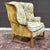 Chippendale Vintage Drexel Heritage Chippendale Style Wingback Lounge Chair For Sale - Image 3 of 11