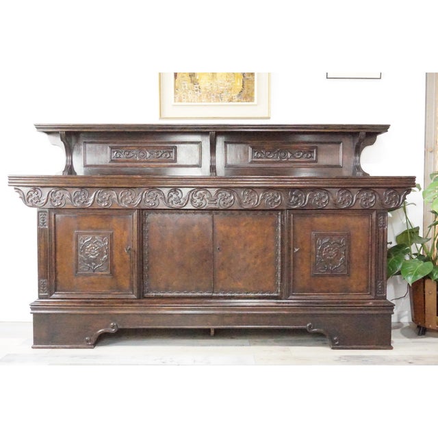 Antique Oak Buffet, 1890s For Sale - Image 15 of 16