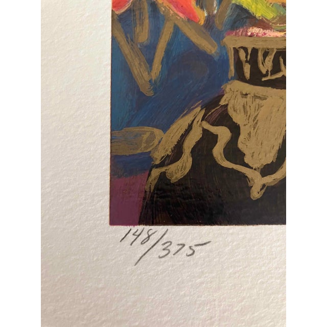 1990s Ellen Gunn Screenprint Still Life of Petite Fleur Suite II For Sale - Image 4 of 5