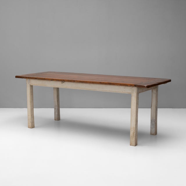 Brown French Farm Table, 1900s For Sale - Image 8 of 8