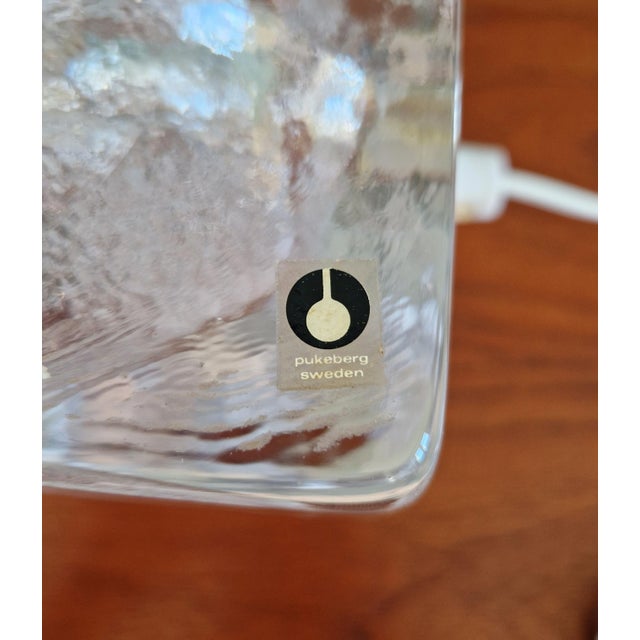 Scandinavian Ice Cube Lamp from Pukeberg, Sweden, 1970s For Sale - Image 11 of 18