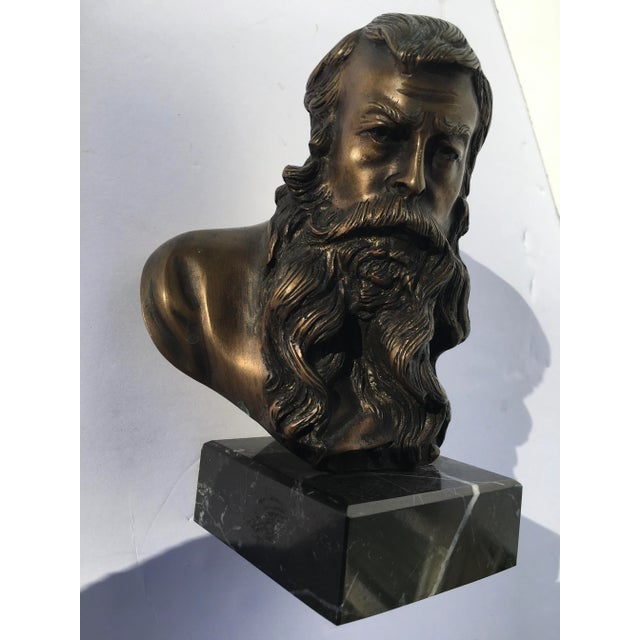 19th Century Bronze Portrait Bust of Meissonier by Vincenzo Gemito For Sale In Boston - Image 6 of 6