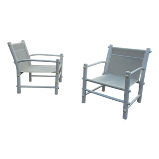 PVC Pipe Mesh Indoor or Outdoor Chairs, 1970s, Set of 2 For Sale