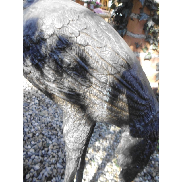 Vintage Bronze Cranes, 1970s, Set of 3 For Sale - Image 16 of 18