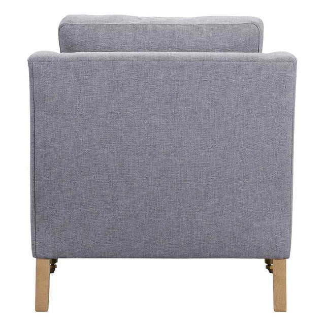 Greta Chair, Slate Linen For Sale - Image 9 of 13