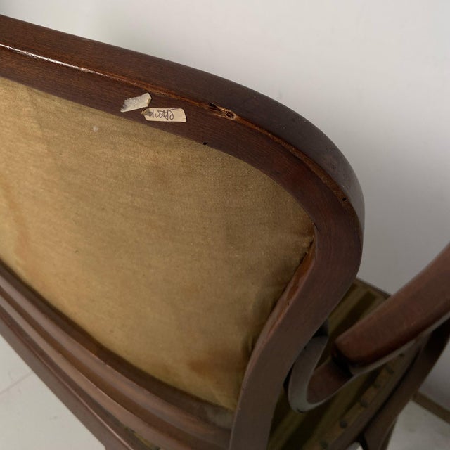 Brown Viennese Secession 2-Seater Bench from Jacob & Josef Kohn, Early 20th Century For Sale - Image 8 of 10