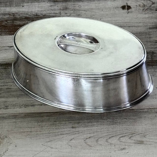 1940s 1940s Silver Platter Lid Hotel Andrew Johnson For Sale - Image 5 of 11