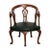 This Edwardian Chair has five cabriolet legs with pad feet. The chair has three pierced splats. The seat is upholstered in...