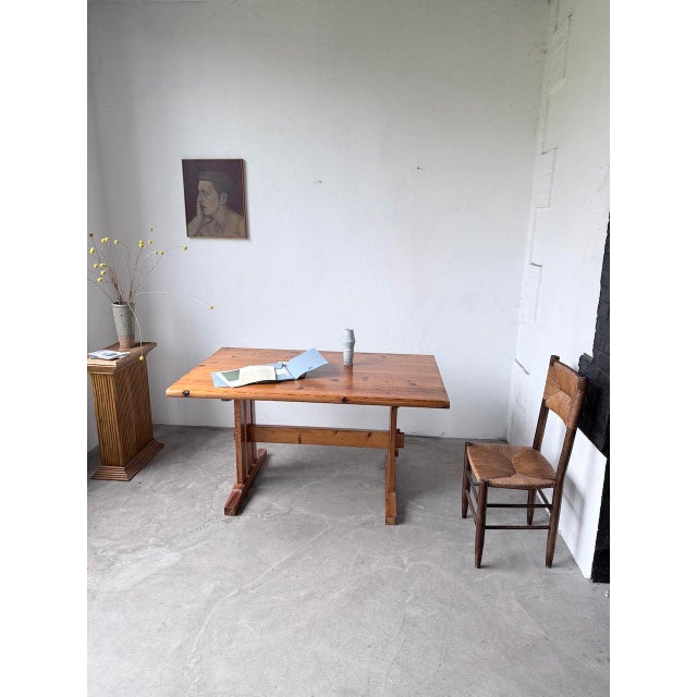 Vintage Dining Table in Pine, 1960s For Sale - Image 4 of 18