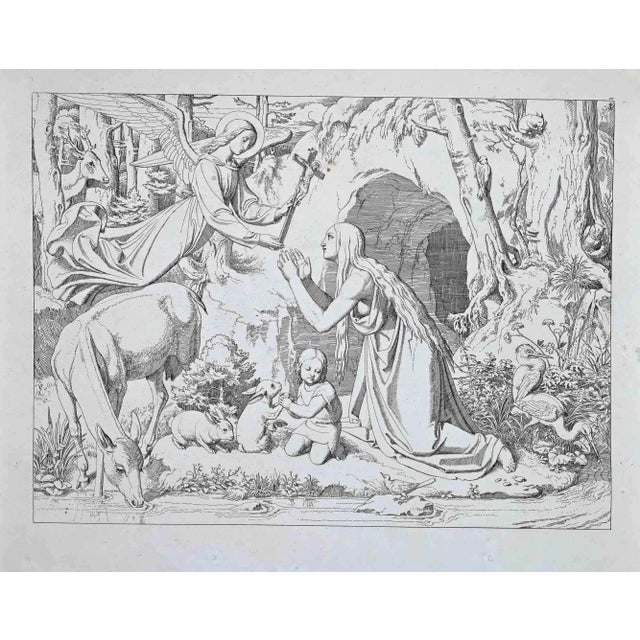 Josef Ritter Von Führich, The Life and Death of Saint Genoveva, Original Etching, 1830 For Sale