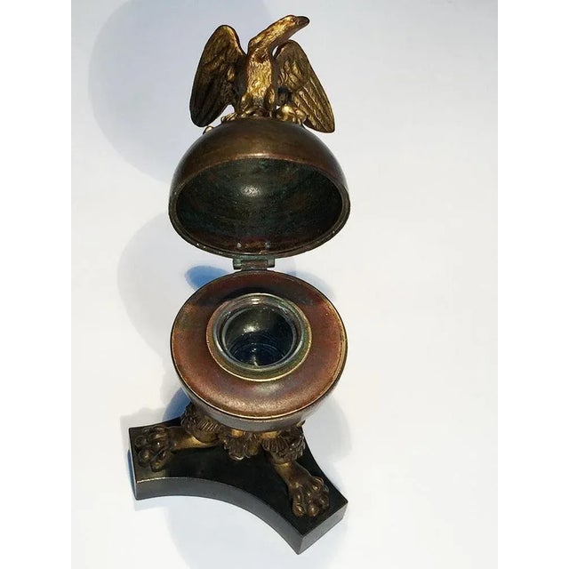 Bronze Inkwell from H. Luppens & Co, Bruxelles, Belgium For Sale - Image 3 of 6