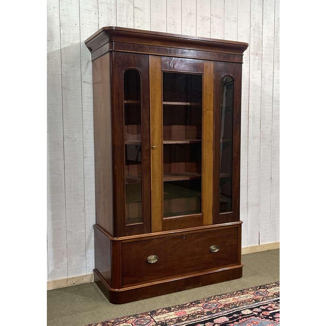 19th Century English Mahogany Bookcase For Sale - Image 3 of 18