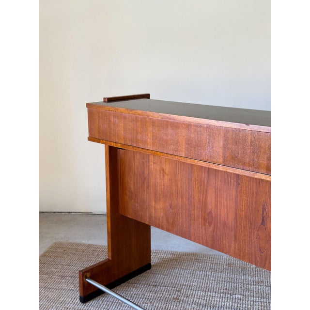 Mid-Century Modern Glass & Teak Drinks Bar by Erik Buch for Dyrlund, Denmark, 1960s For Sale - Image 3 of 17