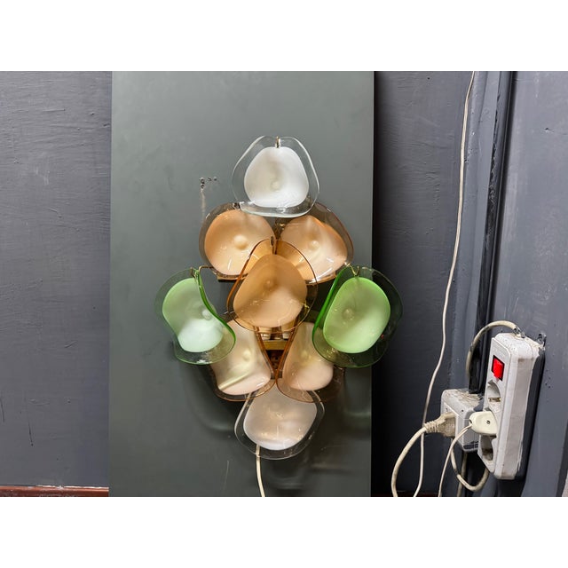 Murano Glass Disc Sconces, 1970s, Set of 2 For Sale - Image 6 of 8