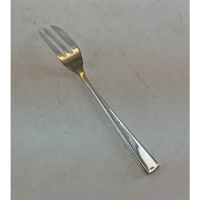 James Dixon & Sons 1980s The Finest, Silver Plated Pastry Forks , Leighton - Set of 12 For Sale - Image 4 of 8