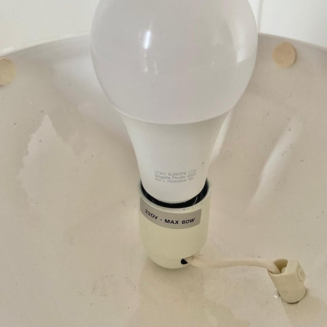 Ceramic Mid-Century Modern Murano and Ceramic Table Lamp, 1970s For Sale - Image 7 of 9