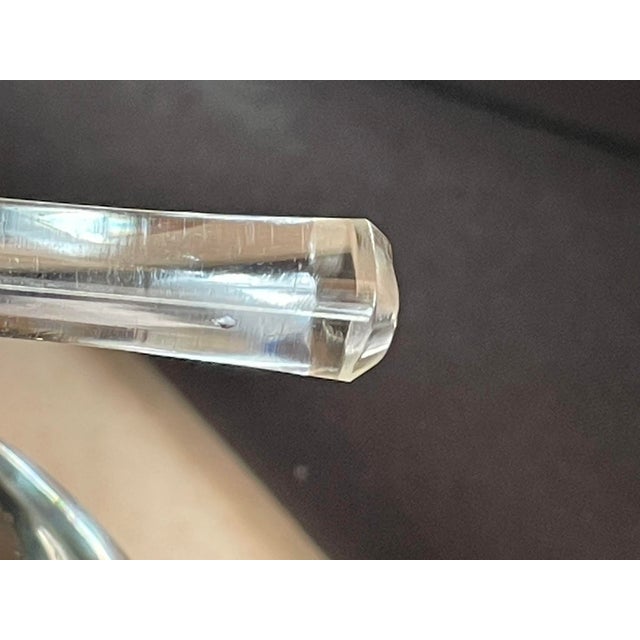 Pair of Vintage Amethyst Studio Glass Perfume Bottles- Unsigned - Mid 20th Century For Sale - Image 10 of 12