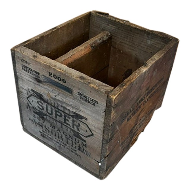 Western Cartridge Company Wooden Ammunition Box For Sale