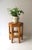 Chinoiserie Wicker Bamboo Pedestal Plant or Drink Stand For Sale - Image 3 of 11