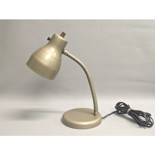 1970s Vintage Gooseneck Desk Lamp For Sale - Image 5 of 10