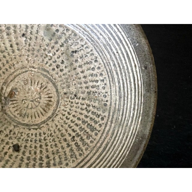 Bronze 16th Century Korean Joseon Dynasty Stoneware Bungcheong Bowl For Sale - Image 8 of 12