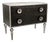 Global Views Silver Framed Artisan Two Drawer Bedroom Chest For Sale