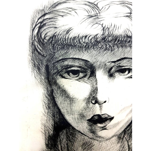 Early 21st Century Moise Kisling - Woman - Etching 1940s For Sale - Image 5 of 10
