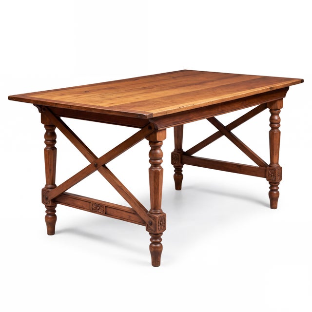 Antique Primitive Maple Campaign Style Folding Farm / Dining Table or Desk or Wine Tasting For Sale - Image 11 of 12