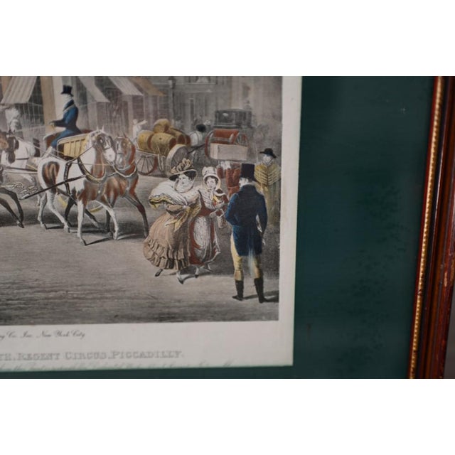 1930s London Print Regent Street Hand Coloured Framed Art, 1930s For Sale - Image 5 of 10
