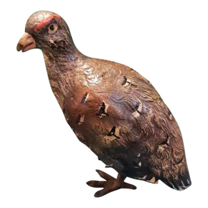 Vintage Austrian Bronze Game Bird Partridge Figurine