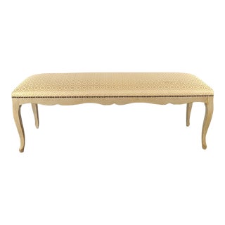 Vintage Swedish Style Painted Bench For Sale