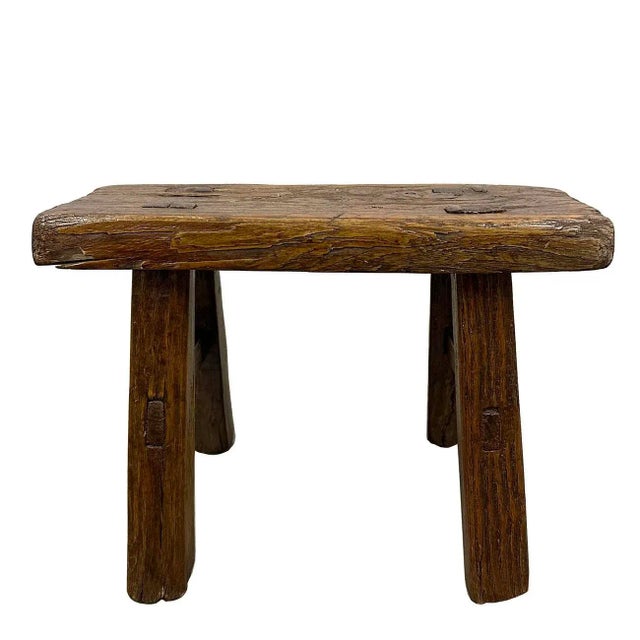 Early 20th Century Antique Chinese Country Low Frog Stool. For Sale - Image 9 of 9