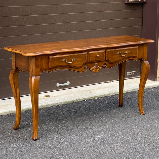 Ethan Allen Country French Three Drawer Console Table 269201 216