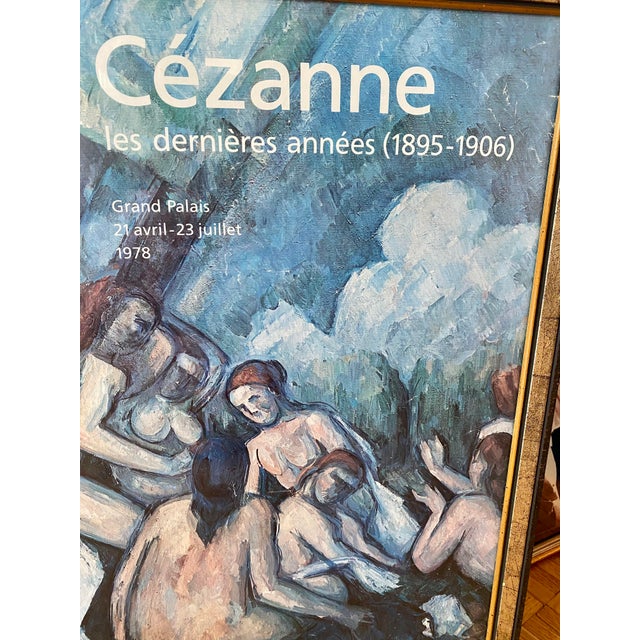 French 1970s French Original Cézanne Exhibition Poster, Framed For Sale - Image 3 of 8