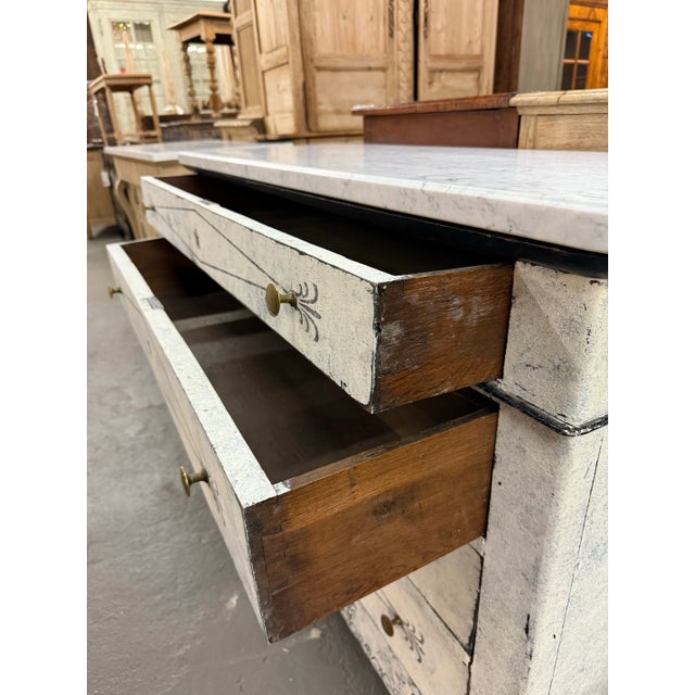 19th. C. French Louis Philippe Painted Commode For Sale - Image 9 of 9