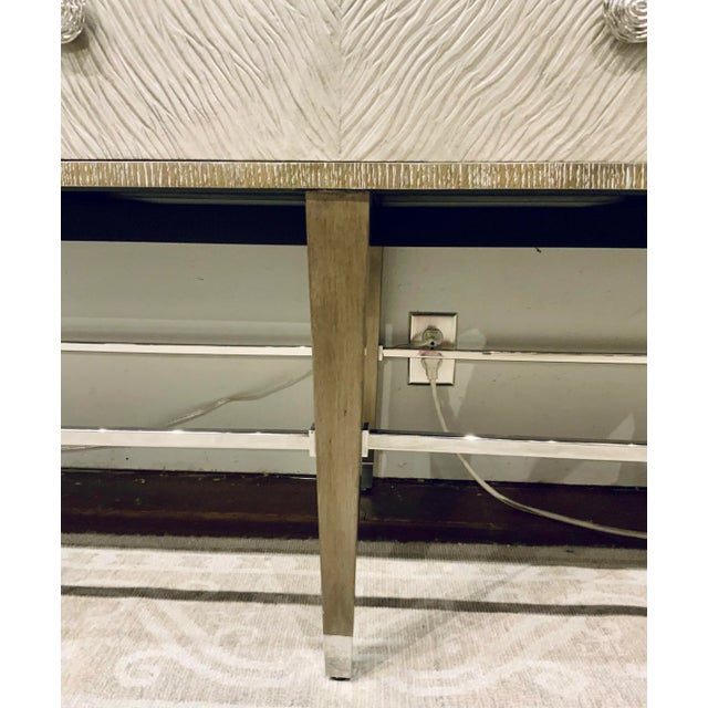Modern Theodore Alexander Modern Grayscale Cabinet For Sale - Image 3 of 10