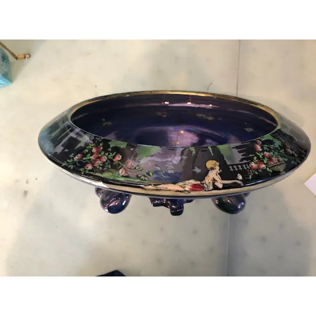 Wilkinson Lustre Glazed Decorated Porcelain Footed Centerbowl For Sale - Image 9 of 9