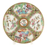 Mid 19th Century Rose Medallion Dished Plate For Sale